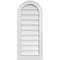 Ekena Millwork Round Top Surface Mount PVC Gable Vent w/ 2"W x 2"P Brickmould Sill Frame, 14"W x 32"H GVPRT14X3203SN - alternate 1
